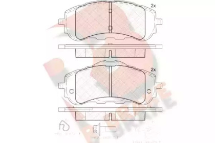 Комплект тормозных колодок (R BRAKE: RB2160)