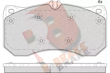 Комплект тормозных колодок (R BRAKE: RB2185)