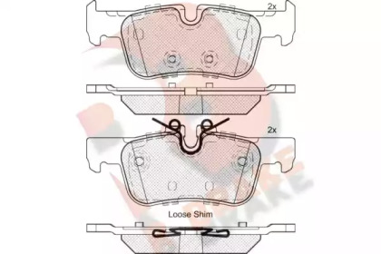 Комплект тормозных колодок (R BRAKE: RB2193)