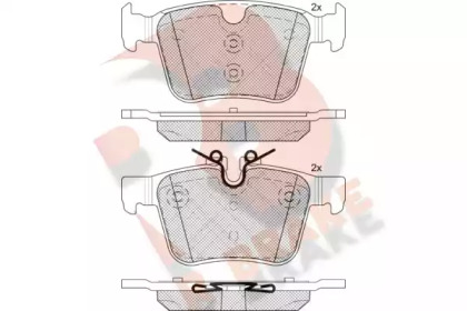 Комплект тормозных колодок (R BRAKE: RB2232)