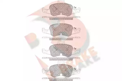 Комплект тормозных колодок (R BRAKE: RB2233)