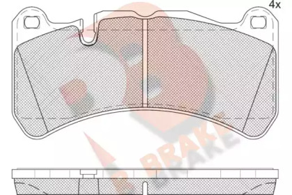 Комплект тормозных колодок (R BRAKE: RB2260)