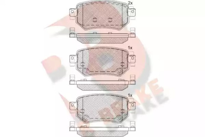 Комплект тормозных колодок (R BRAKE: RB2263)