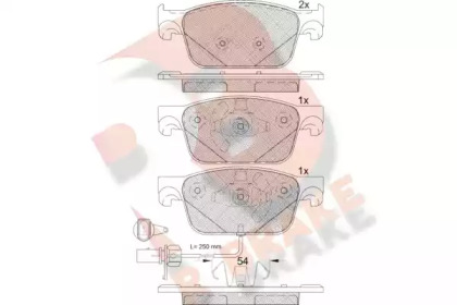 Комплект тормозных колодок (R BRAKE: RB2270)