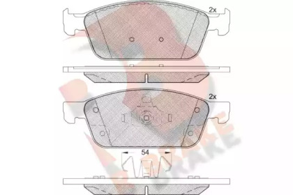 Комплект тормозных колодок (R BRAKE: RB2273)