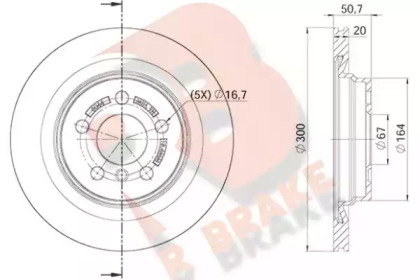Тормозной диск (R BRAKE: 78RBD20044)