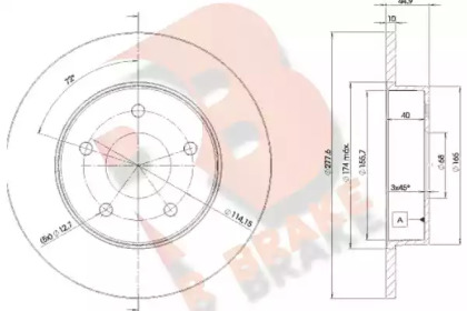 Тормозной диск (R BRAKE: 78RBD24101)