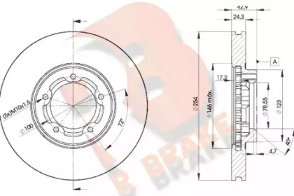 Тормозной диск (R BRAKE: 78RBD25610)