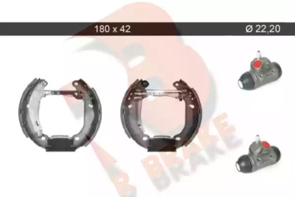 Комлект тормозных накладок (R BRAKE: 79RBKT0056)