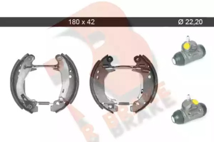 Комлект тормозных накладок (R BRAKE: 79RBKT0065)