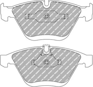 Комплект тормозных колодок (FERODO RACING: FCP1628W)