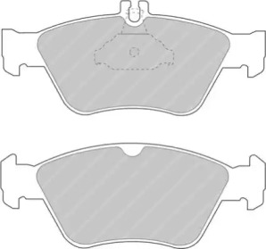 Комплект тормозных колодок (FERODO RACING: FCP1049H)