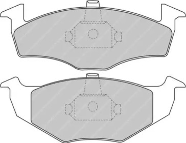 Комплект тормозных колодок (FERODO RACING: FCP1101H)