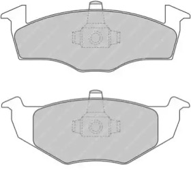 Комплект тормозных колодок (FERODO RACING: FCP1288H)