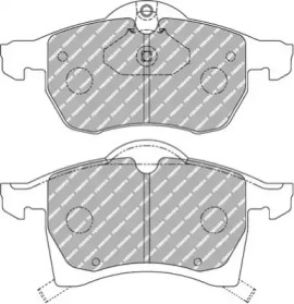 Комплект тормозных колодок (FERODO RACING: FCP1295H)