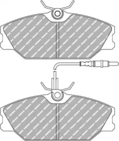 Комплект тормозных колодок (FERODO RACING: FDS406)