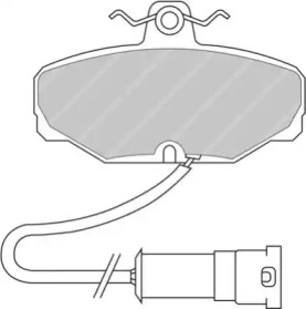 Комплект тормозных колодок (FERODO RACING: FDS408)