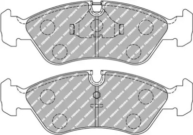Комплект тормозных колодок (FERODO RACING: FDS584)