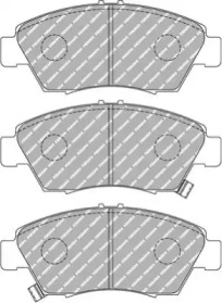 Комплект тормозных колодок (FERODO RACING: FDS776)