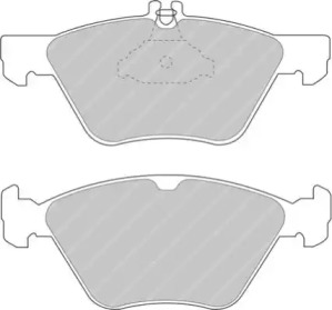 Комплект тормозных колодок (FERODO RACING: FDS1050)