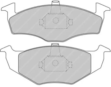 Комплект тормозных колодок (FERODO RACING: FDS1101)