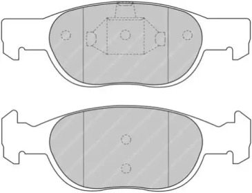 Комплект тормозных колодок (FERODO RACING: FDS1160)