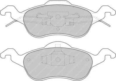 Комплект тормозных колодок (FERODO RACING: FDS1318)