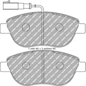 Комплект тормозных колодок (FERODO RACING: FDS1467)