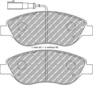 Комплект тормозных колодок (FERODO RACING: FDS1468)