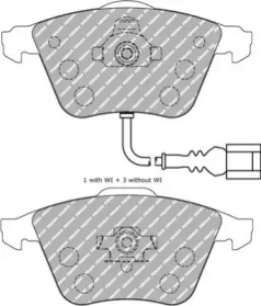 Комплект тормозных колодок (FERODO RACING: FDS1765)