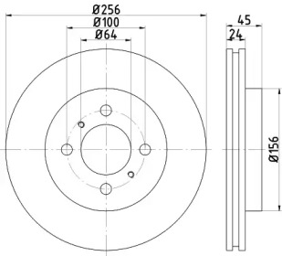 Тормозной диск (NISSHINBO: ND3020K)