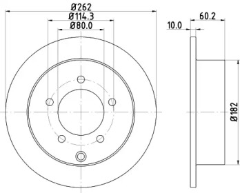 Тормозной диск (NISSHINBO: ND3003K)