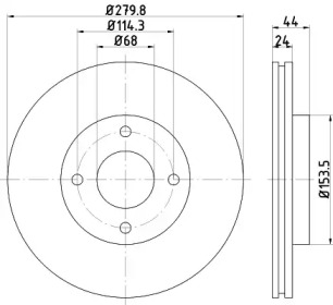 Тормозной диск (NISSHINBO: ND2036K)