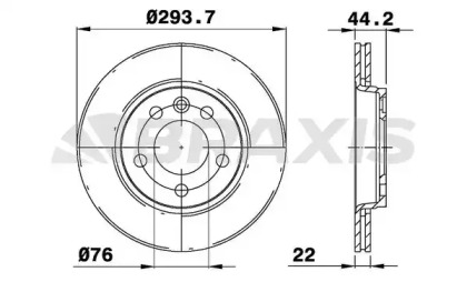 Тормозной диск (BRAXIS: AE0205)