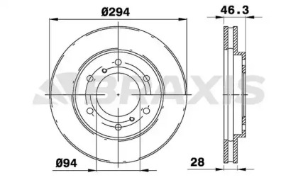 Тормозной диск (BRAXIS: AE0294)