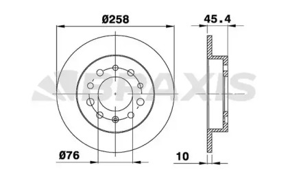Тормозной диск (BRAXIS: AE0505)
