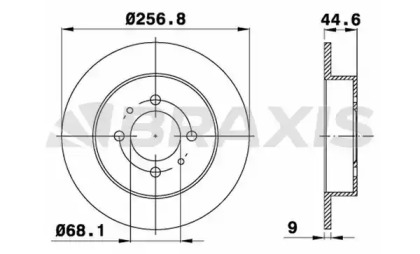 Тормозной диск (BRAXIS: AE0582)