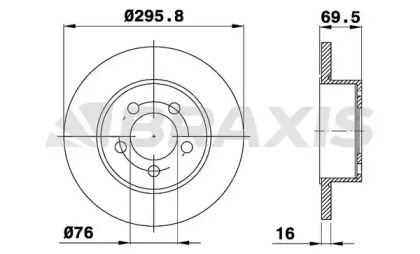 Тормозной диск (BRAXIS: AE0595)