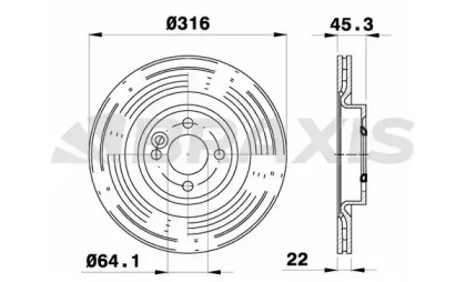 Тормозной диск (BRAXIS: AE0664)