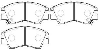 Комплект тормозных колодок (HSB GOLD: HP5022)