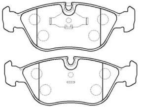Комплект тормозных колодок (HSB GOLD: HP5042)