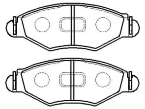Комплект тормозных колодок (HSB GOLD: HP5047)