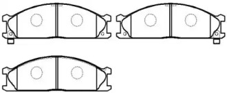 Комплект тормозных колодок (HSB GOLD: HP5058)