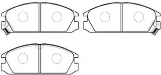 Комплект тормозных колодок (HSB GOLD: HP5059)