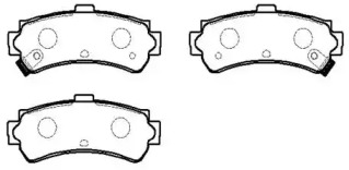 Комплект тормозных колодок (HSB GOLD: HP5078)