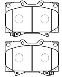 Комплект тормозных колодок (HSB GOLD: HP5084)