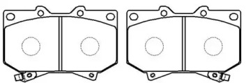 Комплект тормозных колодок (HSB GOLD: HP5087)