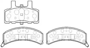 Комплект тормозных колодок (HSB GOLD: HP5111)