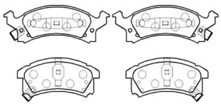 Комплект тормозных колодок (HSB GOLD: HP5117)