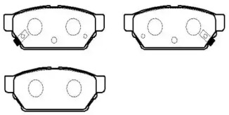 Комплект тормозных колодок (HSB GOLD: HP5128)
